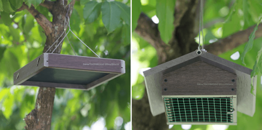 birdhouses and feeders