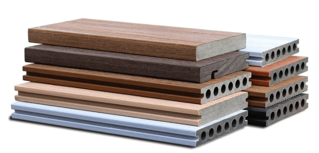 composite decking board profiles with tailor made colors