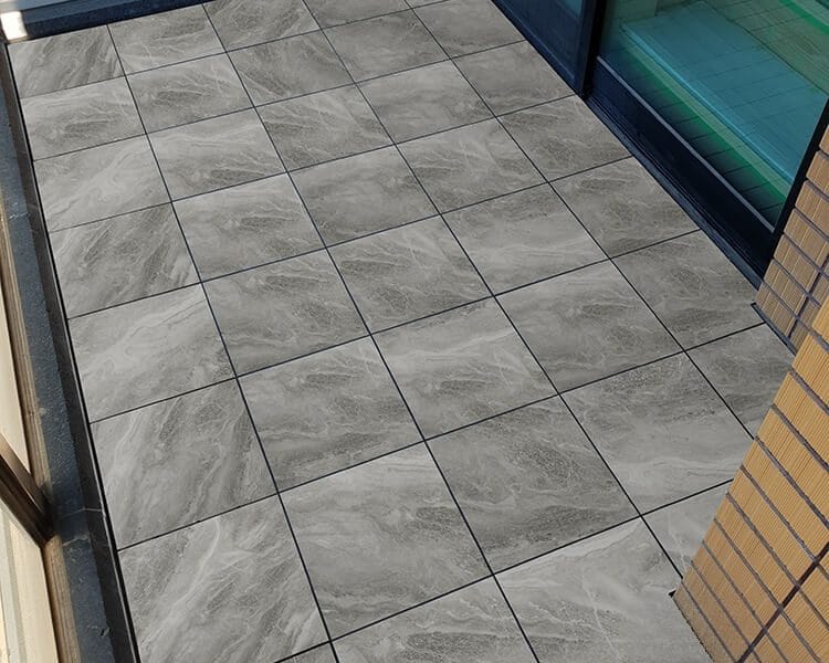 Ceramic Deck Tiles installed