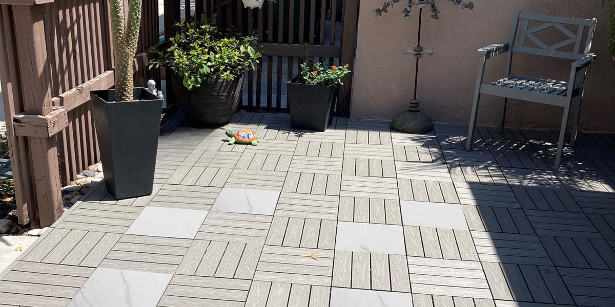 Ceramic Deck Tiles installed