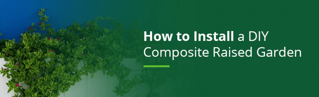 how to install composite raised garden