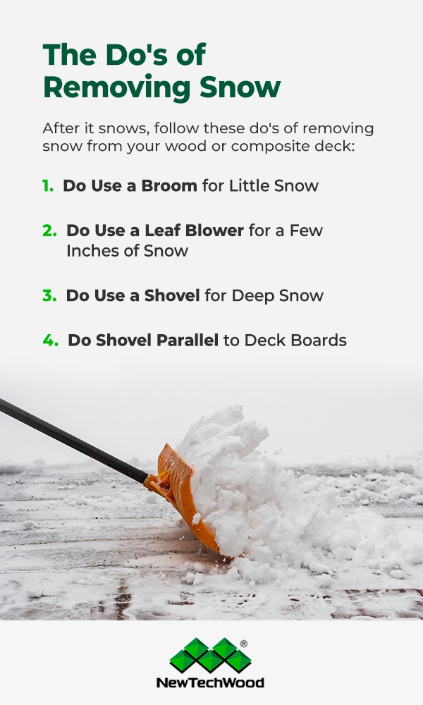How to Safely Remove Snow From Your Deck