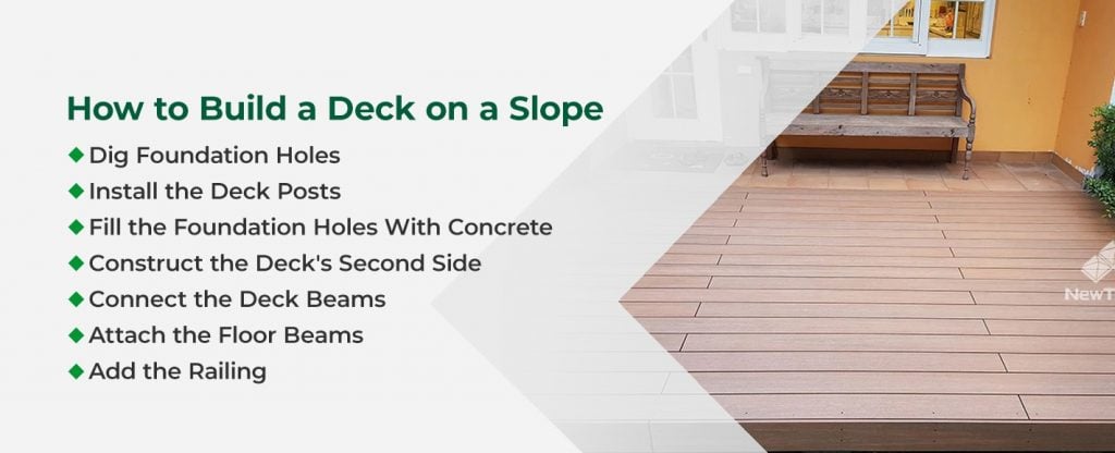 How to Install Decking on a Slope