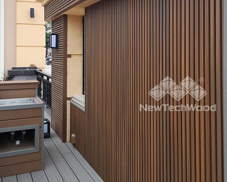 Noir Composite Cladding installed