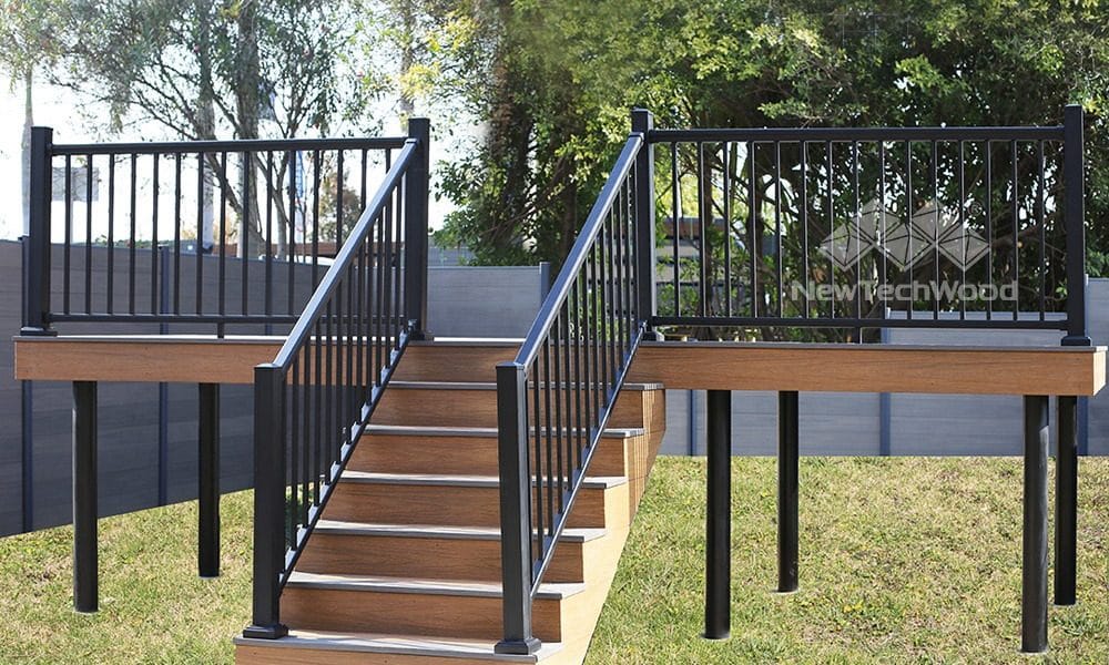 Aluminum Deck Railing installed
