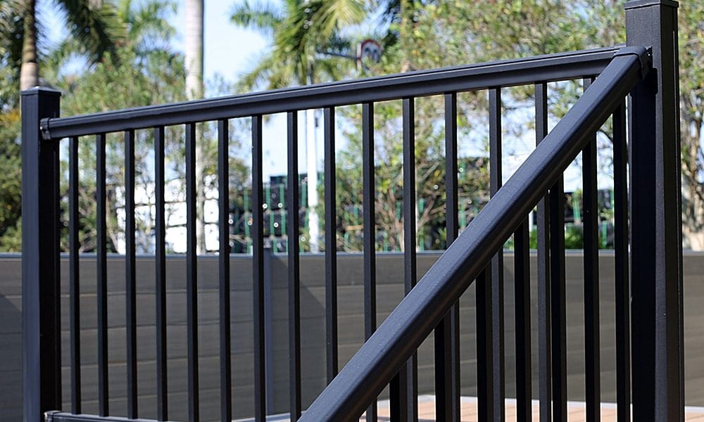 Aluminum Deck Railing installed