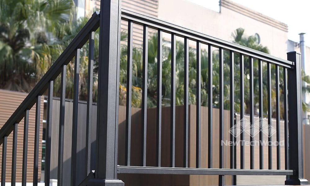 Aluminum Deck Railing installed