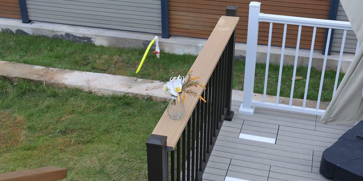 Aluminum Deck Railing installed
