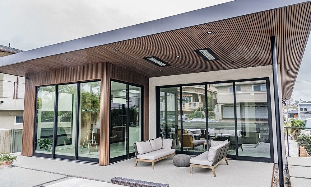 Noir Composite Cladding installed