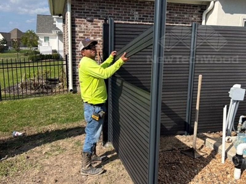UltraEasy Composite Fencing installed