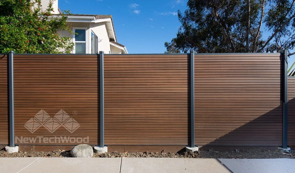 UltraEasy Composite Fencing installed