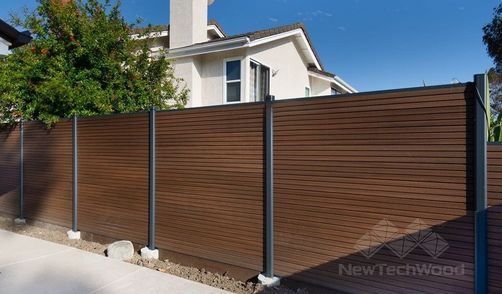 UltraEasy Composite Fencing installed