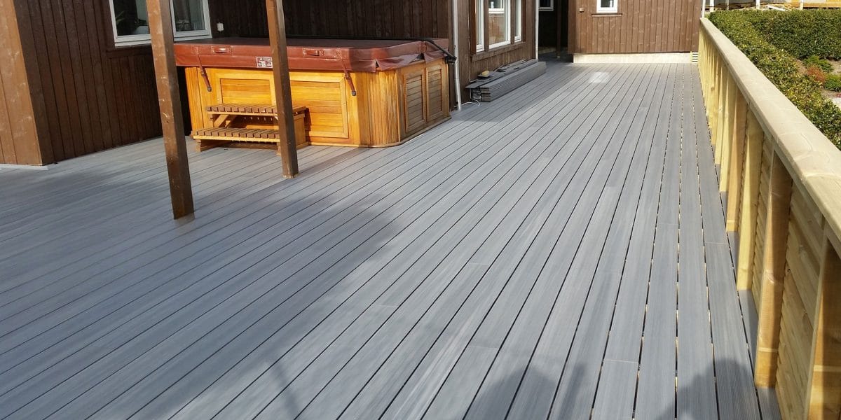 Monarch Series Composite Decking installed