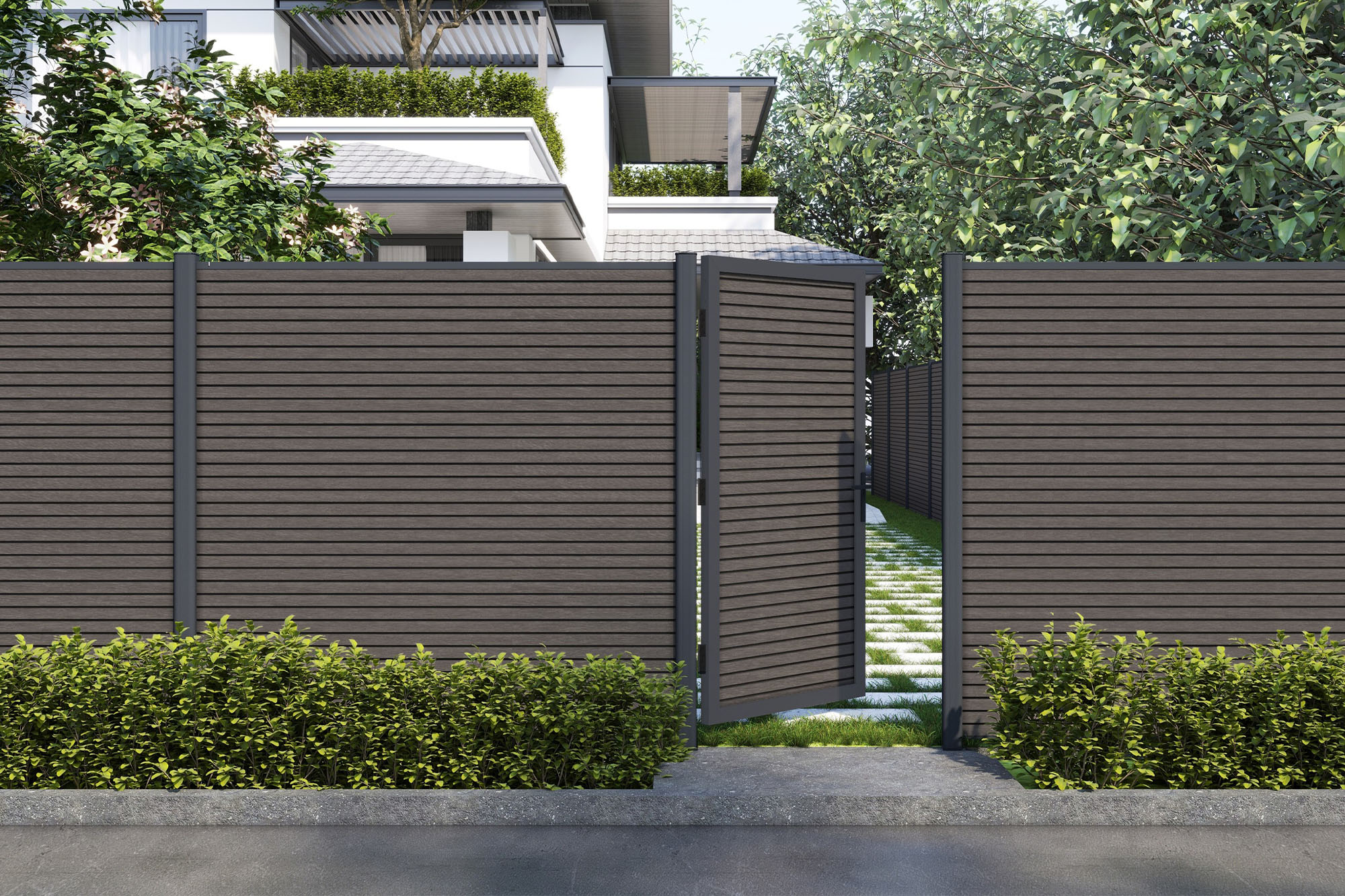 composite fence gate-Newtechwood