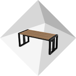 Small Composite Garden Bench