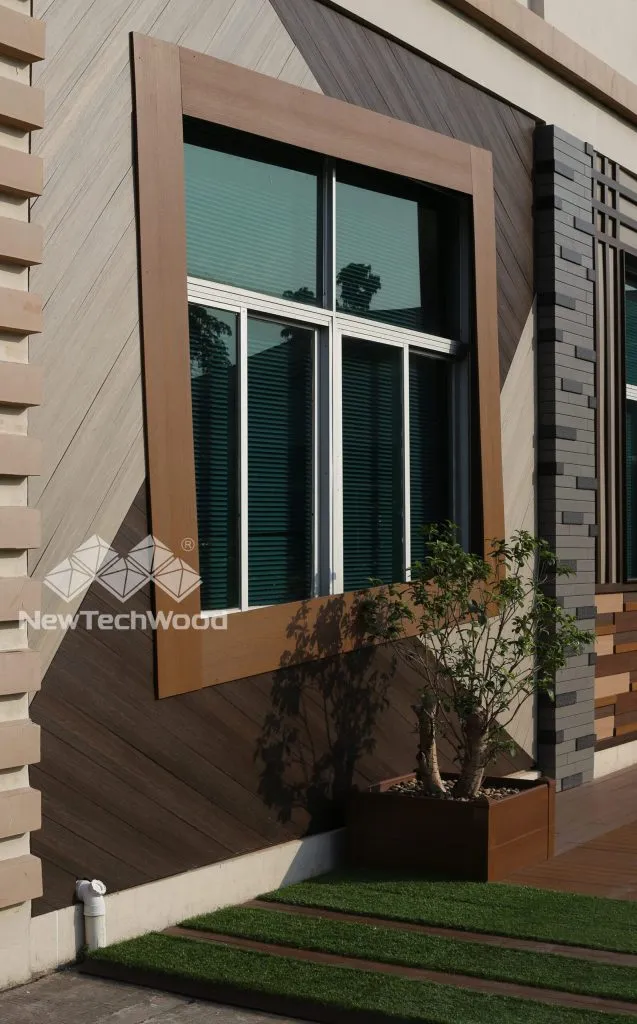 Cladding detail at a building corner