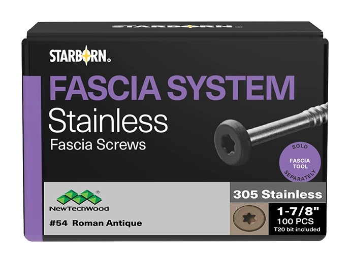 Stainless Steel Star Drive Pan Head Composite Fascia Screw – Sample