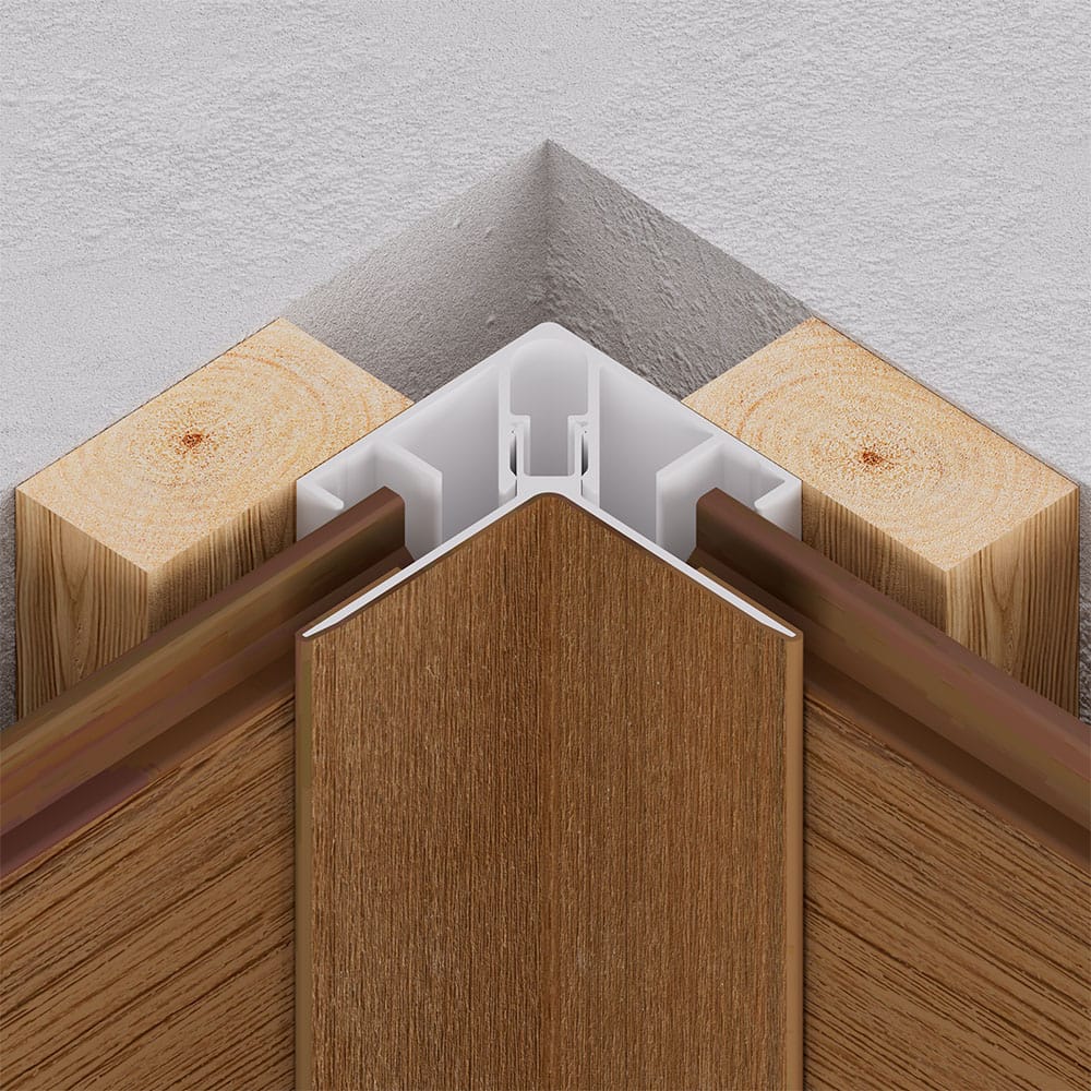 Alusion Siding 1/2 In. Inside Corner Cover Trim