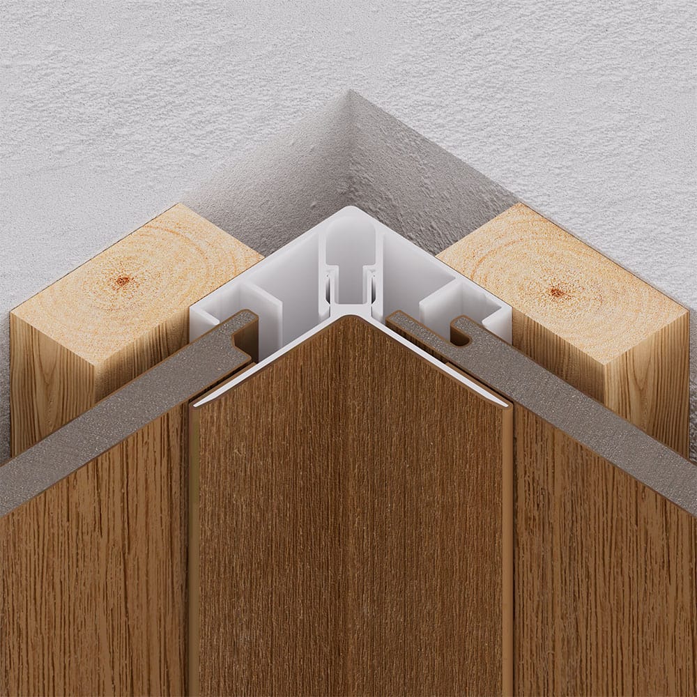 Alusion Siding 1/2 In. Inside Corner Cover Trim