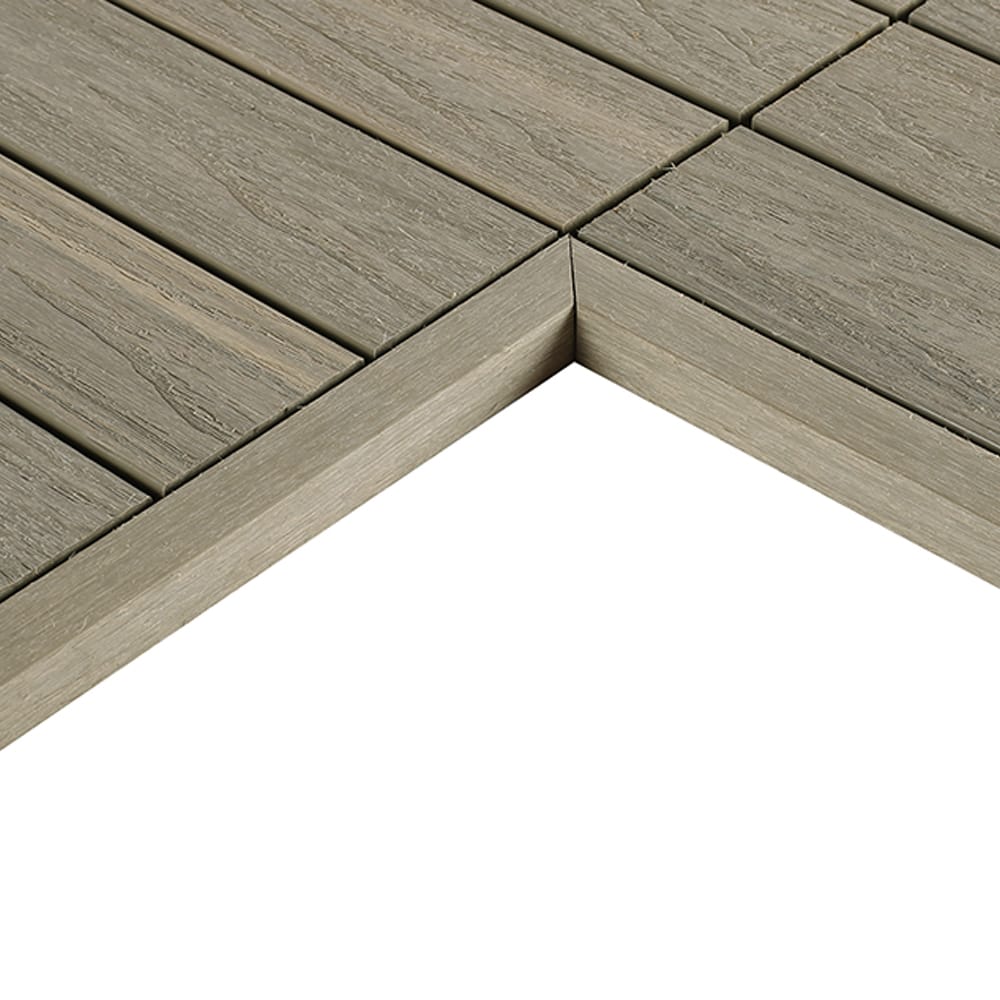 Quick Deck Composite Deck Tile Inside End Corner Trim