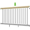 Composite Railing 1 ft Sample