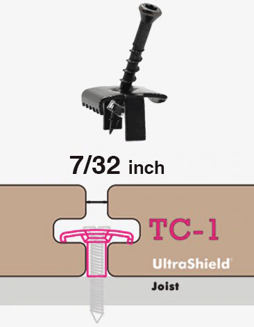 UltraShield Plastic Clip Hidden Fastener – T Clip System