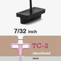 UltraShield Plastic Clip Hidden Fastener - T Clip System