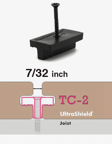 UltraShield Plastic Clip Hidden Fastener - T Clip System