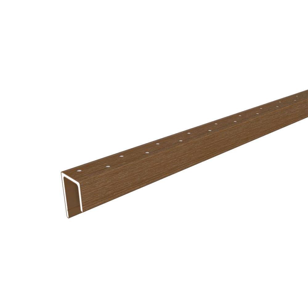 Perforated Starting Trim aluminum trim profile and cross-section