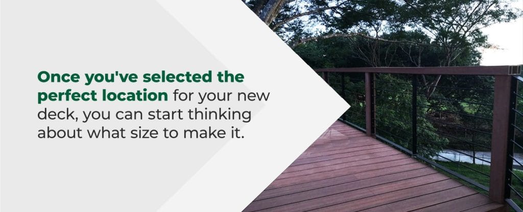 Determining the Size of the Deck