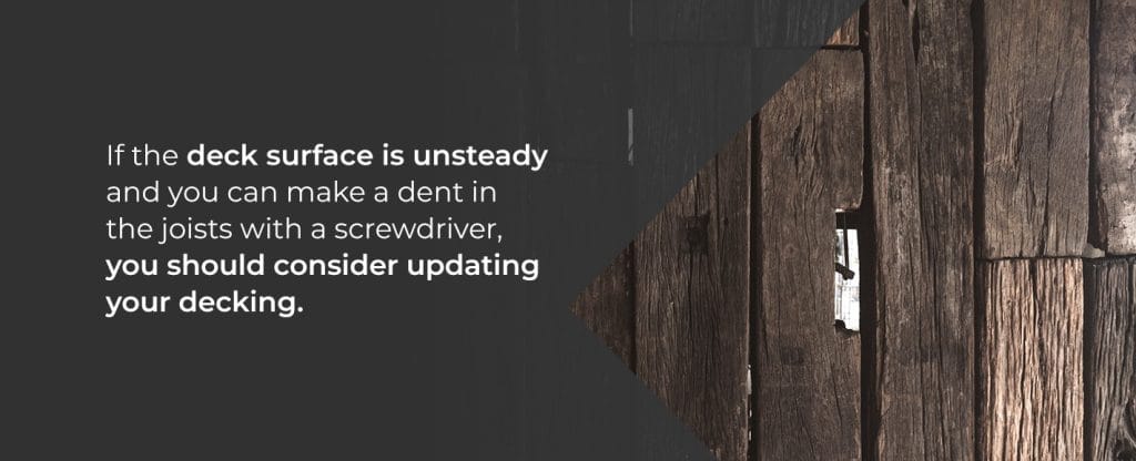 Joists and beams are weak