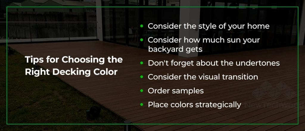Tips for choosing the right decking color