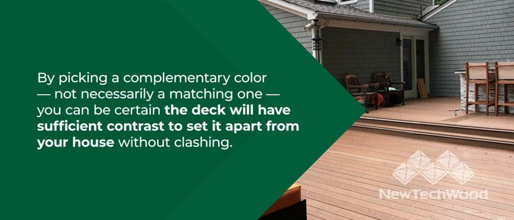 Should I choose the same deck color as the house