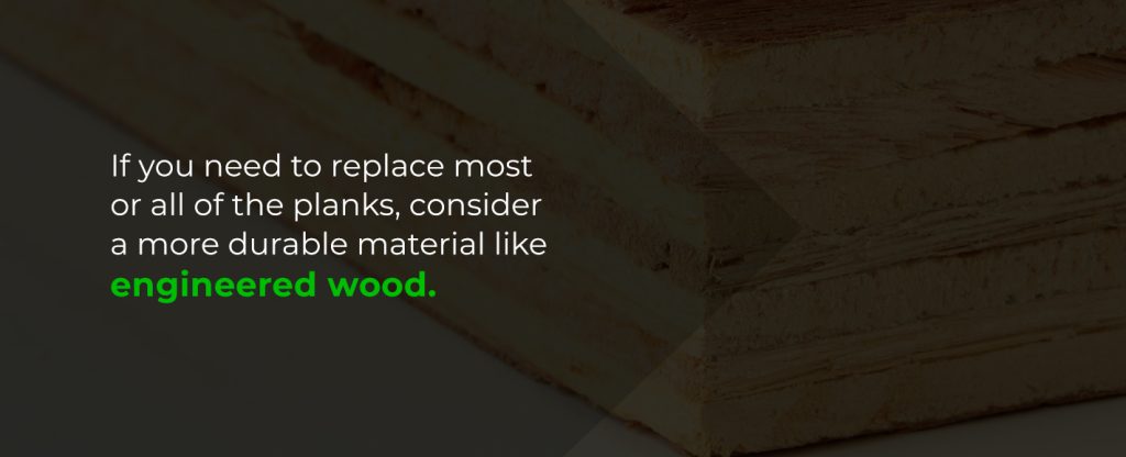 The deck has a sturdy foundation