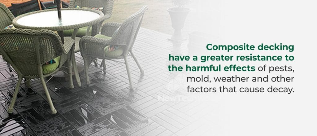 Resistance to pests mold and harsh weather conditions