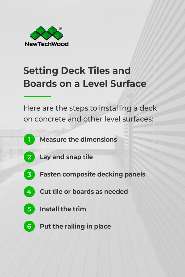 Setting deck tiles and boards on a level surface pinterest