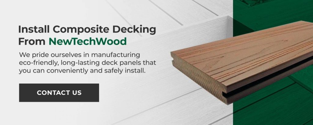 Install composite decking from NewTechWood