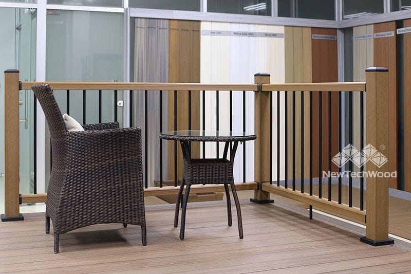 Composite Deck Railing installed