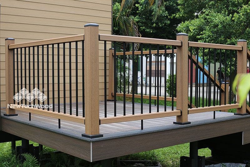 Composite Deck Railing installed