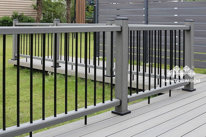 Composite Deck Railing installed