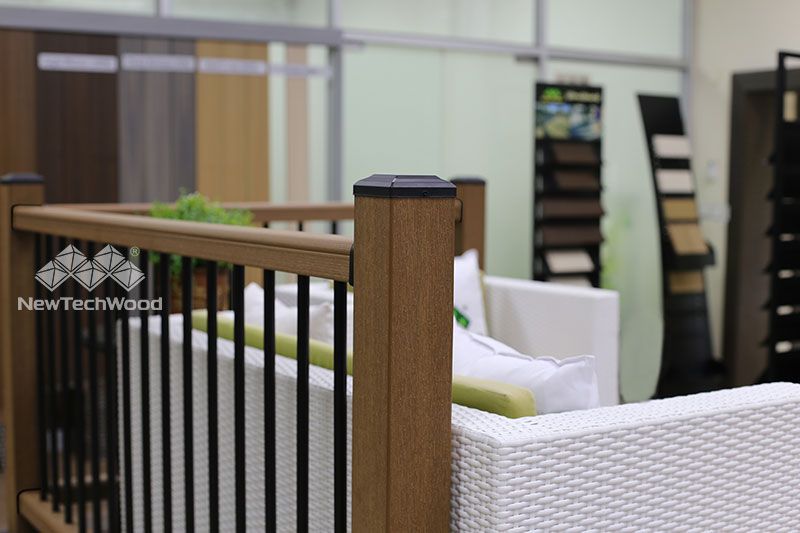 Composite Deck Railing installed