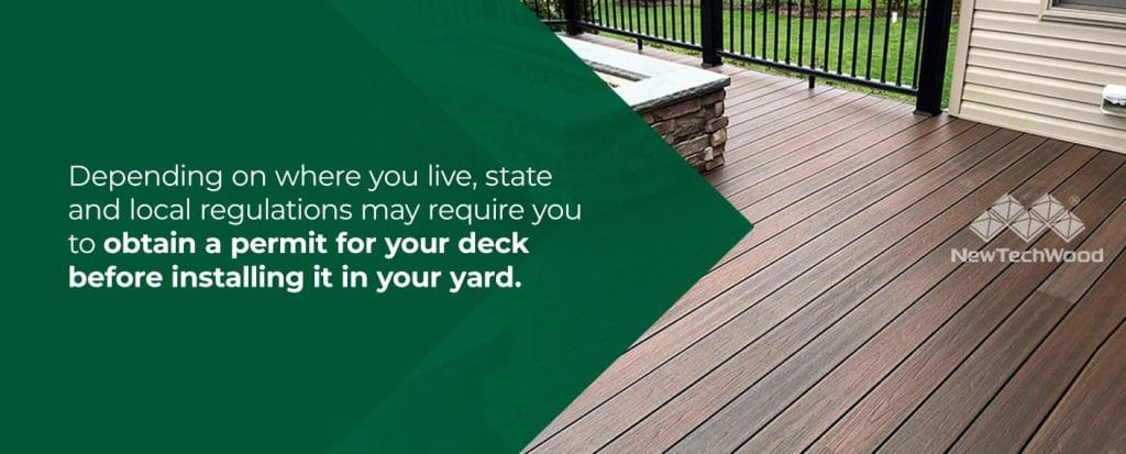 You may need a permit to install a deck on your property