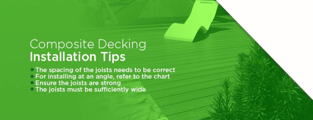 Composite decking installation tips