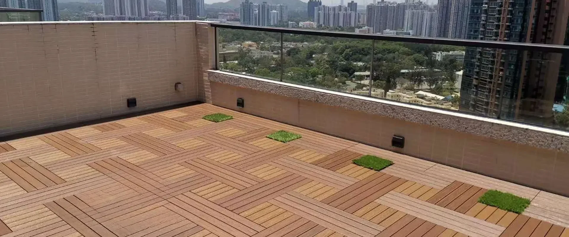 NewTechWood composite products in a finished outdoor project