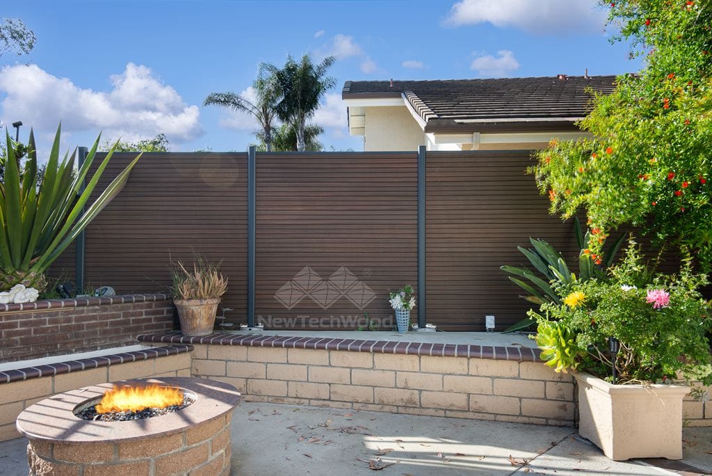 NewTechWood composite products in a finished outdoor project