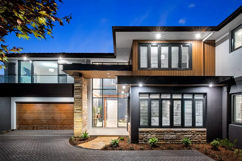 NewTechWood composite products in a finished outdoor project
