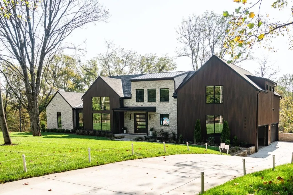 NewTechWood Noir dark composite siding on a modern home