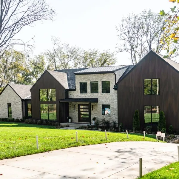 NewTechWood Noir dark composite siding on a modern home