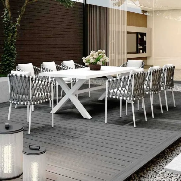 Garden Patio Decor — outdoor furniture on a deck