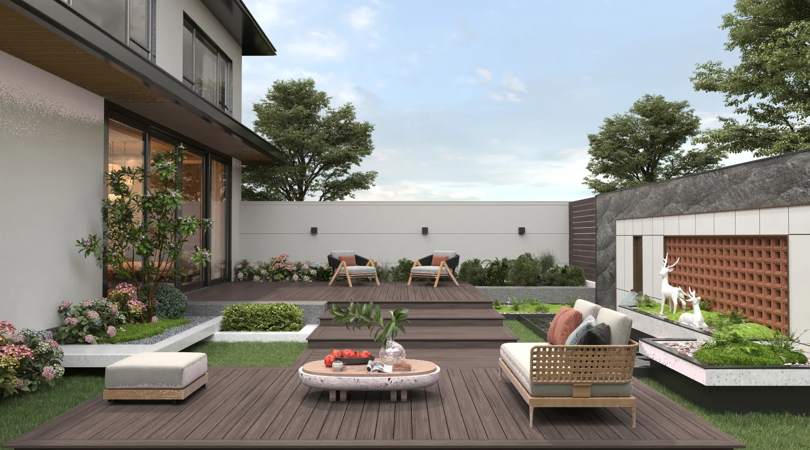 Finished deck built in UltraShield Castle Gray